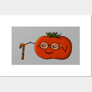 Cute Old Tomato Grandma Posters and Art
